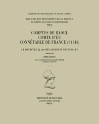 Comptes de Raoul, comte d'Eu, connétable de France († 1345)
