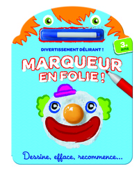 Marqueur en folie ! clown bleu