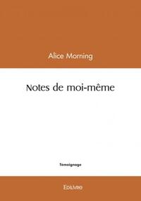 Notes de moi même