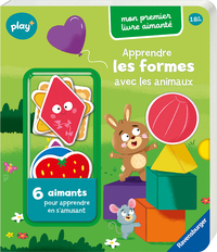 Apprendre les formes avec les animaux - Mon premier livre aimanté