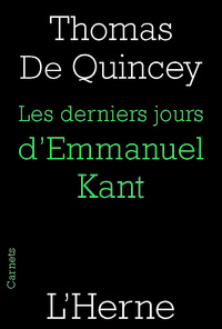 LES DERNIERS JOURS D'EMMANUEL KANT