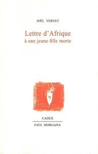 LETTRE DAFRIQUE A UNE JEUNE FILLE MORTE