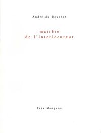 Matière de l’interlocuteur