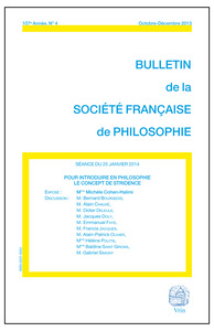POUR INTRODUIRE EN PHILOSOPHIE LE CONCEPT DE STRIDENCE