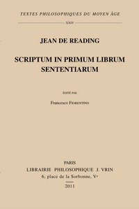 Scriptum in primum librum Sententiarum