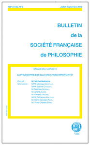 LA PHILOSOPHIE EST-ELLE UNE CHOSE IMPORTANTE?