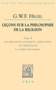 Leçons sur la philosophie de la religion