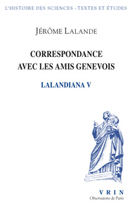 Correspondance avec les amis genevois