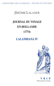 Journal du voyage en Hollande (1774)