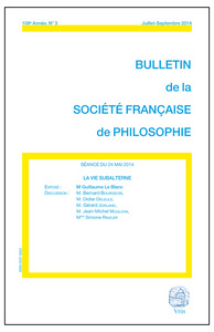 LA VIE SUBALTERNE