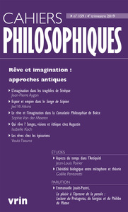 Rêve et imagination: approches antiques