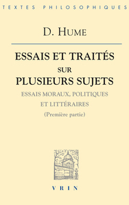 Essais et traités sur plusieurs sujets I