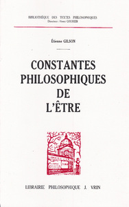 CONSTANTES PHILOSOPHIQUES DE L'ETRE