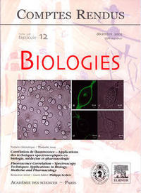 COMPTES RENDUS ACADEMIE DES SCIENCES, BIOLOGIES, TOME 328, FASC 12, DEC 2005 : CORRELATION DE FLUORE