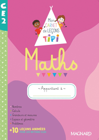 Tipi, Mon carnet de leçons de Maths CE2, Cahier de l'élève