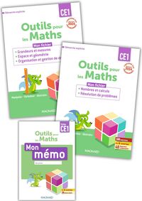 Outils pour les Maths CE1 par domaine (2025) - 2 fichiers (Nombre et calculs & Géométrie) + Mémo