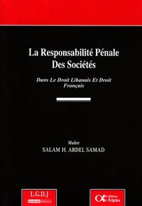 LA RESPONSABILITÉ PÉNALE DES SOCIÉTÉS