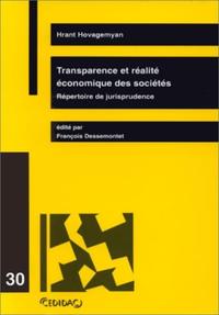 TRANSPARENCE & REALITE ECONOMIQU E DES SOCIETES