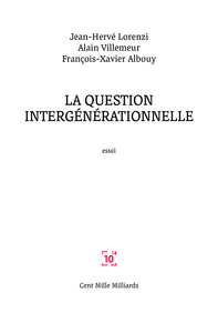 LA QUESTION INTERGENERATIONNELLE