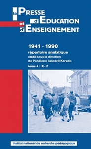 La presse d'éducation et d'enseignement, 1941-1990 - répertoire analytique