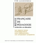 REVUE FRANCAISE DE PEDAGOGIE, N 156/2006. LES ESPACES LOCAUX D'INTER DEPENDANCE ENTRE ETABLISSEMENT