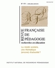 REVUE FRANCAISE DE PEDAGOGIE, N  171/2010. LA MIXITE SCOLAIRE, UNE TH EMATIQUE (ENCORE) D'ACTUALITE