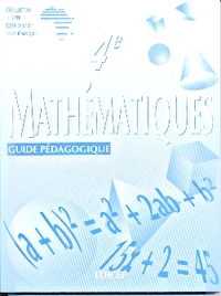 MATHEMATIQUES CIAM 4E / GUIDE PEDAGOGIQUE