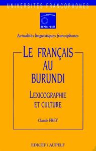 français du Burundi (Le) - Lexicographie et culture
