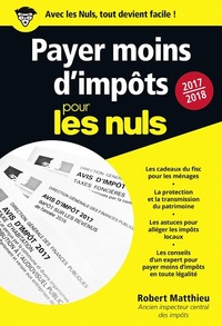 Payer moins d'impôt poche pour les Nuls 2017-2018