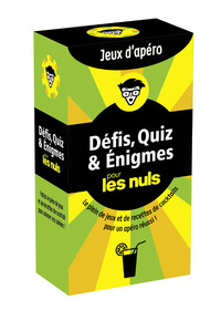 Boîte Jeux d'apéro - Défis, Quiz et Enigmes pour les nuls