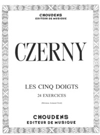 CARL CZERNY : LES CINQ DOIGTS - 24 EXERCICES