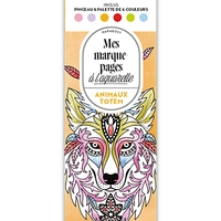 Mes marque-pages à l'aquarelle - Animaux totem