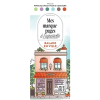 Marque-pages à l'aquarelle - Balade en ville
