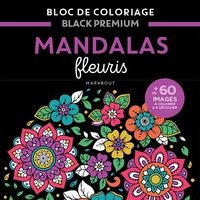 BLOC BLACK PREMIUM - MANDALAS FLEURIS