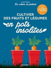 LES CAHIERS DU JARDINIER - CULTIVER DES FRUITS ET LEGUMES EN POTS INSOLITES