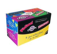 LA BOITE DE JEU CRANIUM-MONOPOLY-TRIVIAL PURSUIT-PIE FACE