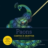 Livre à gratter : Paons
