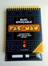 BLOC DE JEUX EFFACABLE - PACMAN