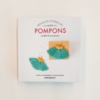 Kit boucles d'oreilles pompons