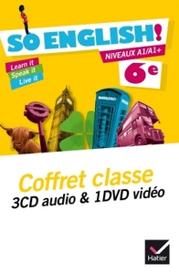 So English ! 6e - Palier 1 A1/A+, Coffret CD audio classe + DVD vidéo