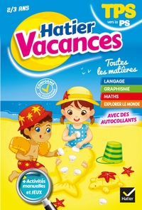 Cahier de vacances 2019 de la Toute Petite section vers la Petite section 2/3 ans