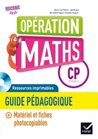 Opération Maths CP, Guide de l'enseignant + Photofiches + CD-Rom