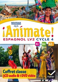 ¡ Animate ! Cycle 4, Coffret CD audio classe + DVD video