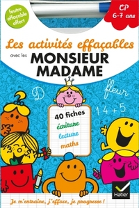 Les activités effaçables avec les Monsieur Madame CP