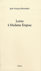 LETTRE A MADAME ERIGNAC