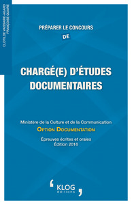 PREPARER LE CONCOURS DE CHARGE(E) D'ETUDES DOCUMENTAIRES. CULTURE. OPTION DOCUMENTATION