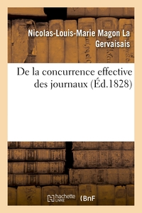 DE LA CONCURRENCE EFFECTIVE DES JOURNAUX
