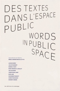 DES TEXTES DANS L'ESPACE PUBLIC