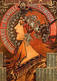 Notizbuch schön gestaltet mit Leseband - A5 Hardcover blanko - Jugendstil - 100 Seiten 90g/m² - FSC Papier