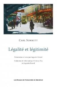 LEGALITE ET LEGITIMITE - PRESENTATION ET NOTES PAR AUGUSTIN SIMARD